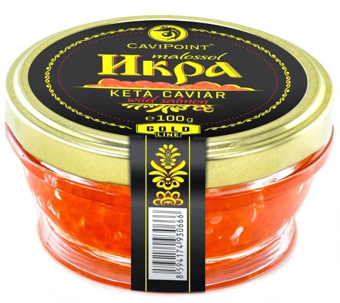 деталь Kaviár z divokého lososa Keta Premium 100g