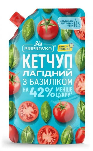 деталь Кетчуп нежный с базиликом 250г Pripravka