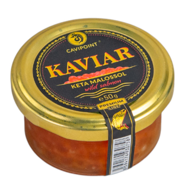 деталь Kaviár z divokého lososa Keta Premium Gold 50g