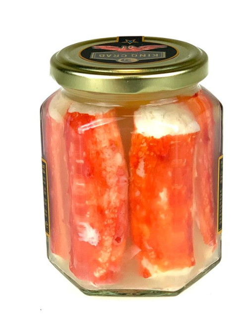 деталь Maso Kamčatského kraba v nálevu 220g CHATKA