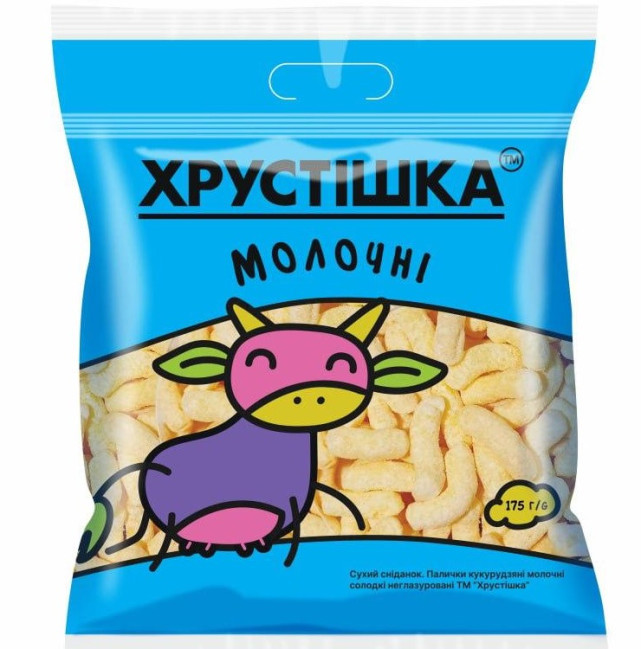 деталь Кукурузные палочки «Молочные» 175г Хрустішка