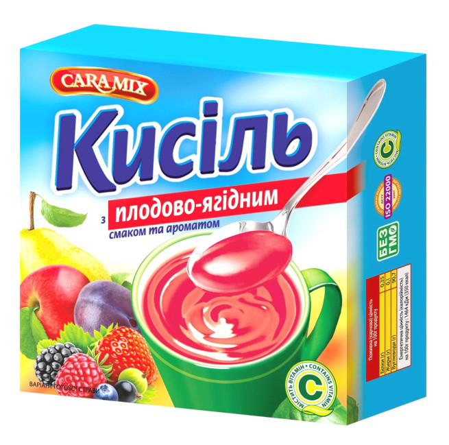 деталь Кисель со вкусом фруктов и лесных ягод 150 г Caramix