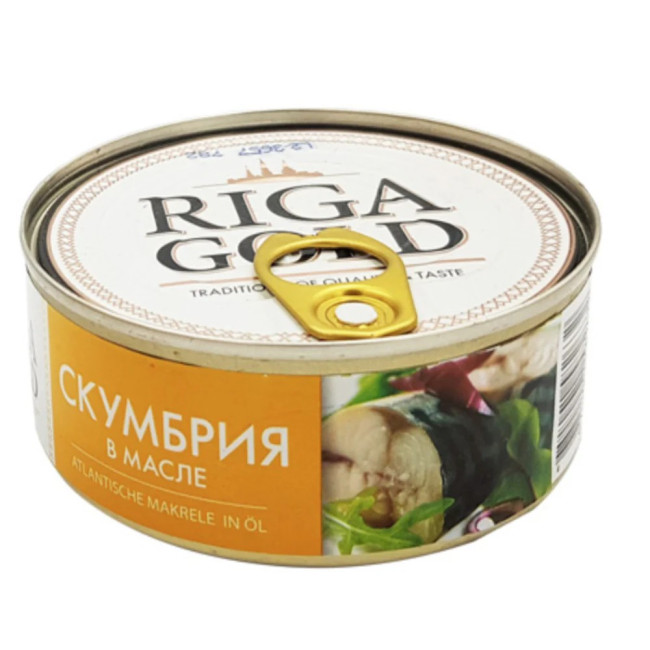 деталь Makrela v oleji Riga Gold 163g