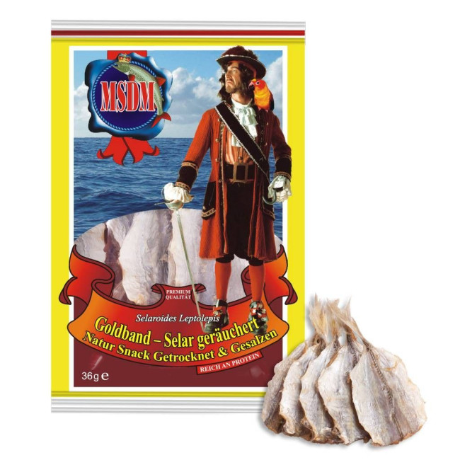 деталь Sušený kranas žlutopásý uzený 36g MSDM