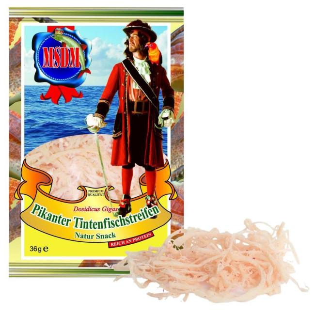 деталь Sušené drcené kalmary s chilli 36g MSDM