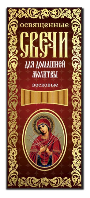 деталь Восковые свечи 12 штук разные виды