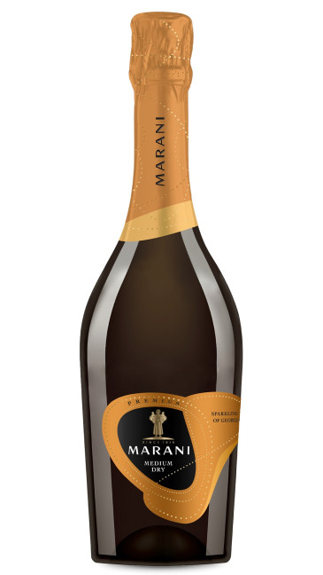 деталь Вино белое игристое полусухое 0,75л Marani