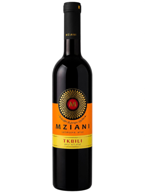 деталь Красное сладкое вино Tkbili 0,75л Mziani