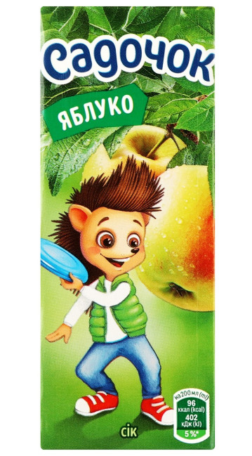 деталь Сок Яблочный 0,2л Садочок