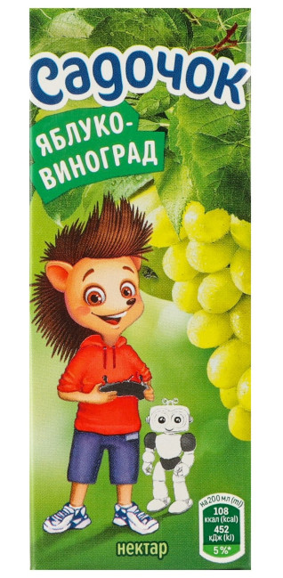 деталь Сок яблочно-виноградный 0,2Л Садочок