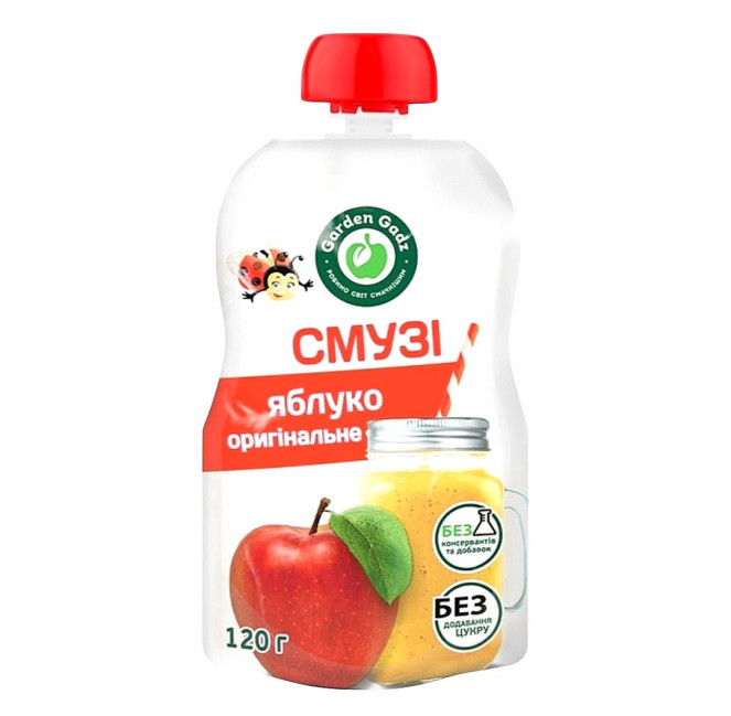 деталь Оригинальное яблуко смузи с мякотью 120г Garden Gadz