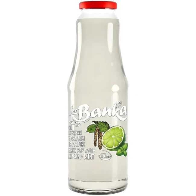 деталь Березовый сок с лаймом и мятой 1л The Banka