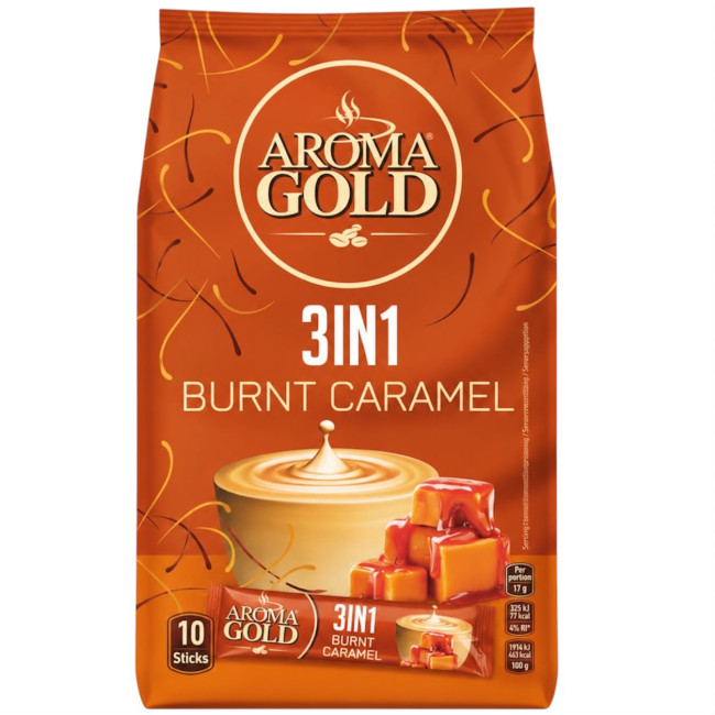 деталь Кофе 3в1 Карамель 170г (10×17г) Aroma Gold