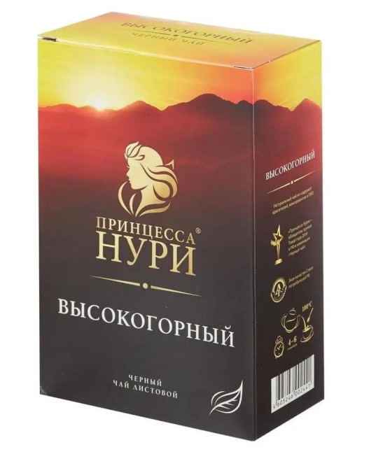 деталь Чай черный листовой Высокогорный 250г Принцесса Нури