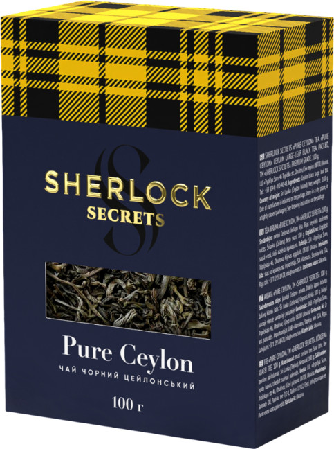 деталь Černý sypaný čaj Pure Ceylon 100g SHERLOCK