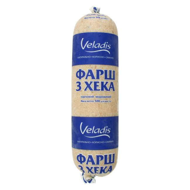 деталь Фарш из хека замороженный 500г Veladis (Lat. Merluccius Hubbsi,stizostedion lucioperca)