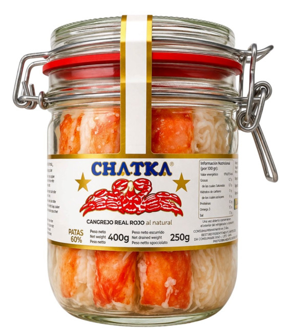 деталь Мясо камчатского краба 60% мясо 250 г Chatka