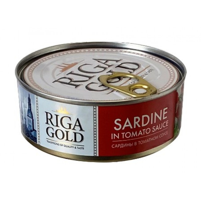 деталь Сардины в томатном соусе 240г RIGA GOLD