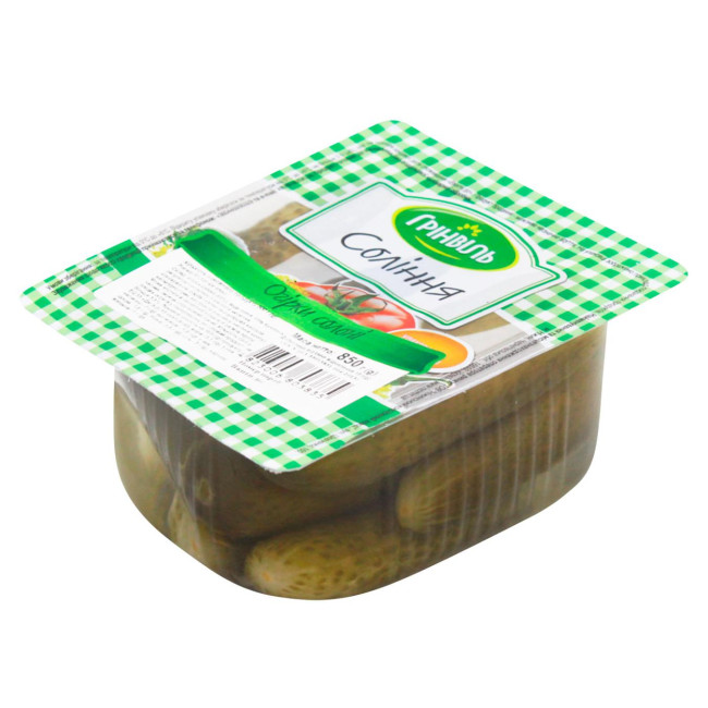 деталь Огурцы соленые 500г Грінвіль