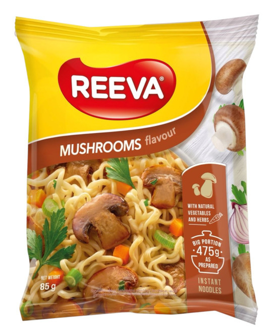 деталь Быстрая лапша с грибным вкусом 85 г Reeva