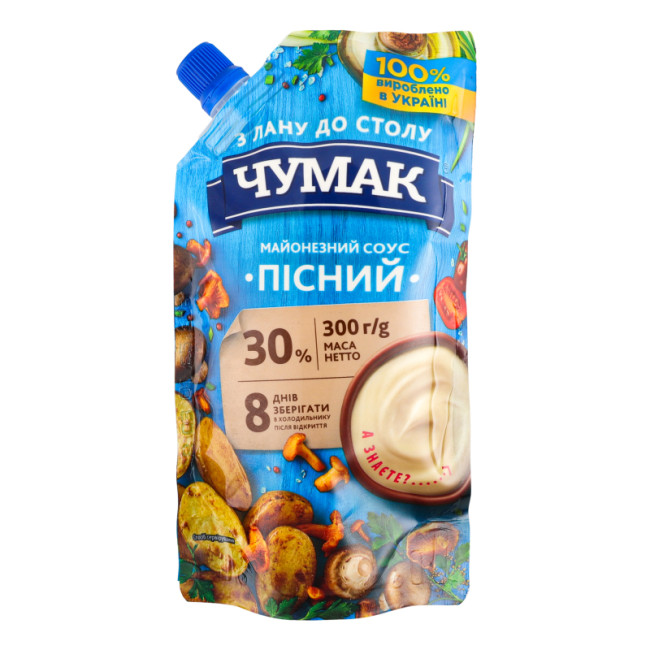 деталь Майонез Постный 30% 300г Чумак