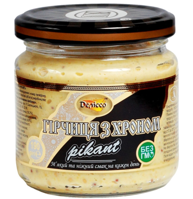 деталь Hořčice s křenem 190g Delicco BXC