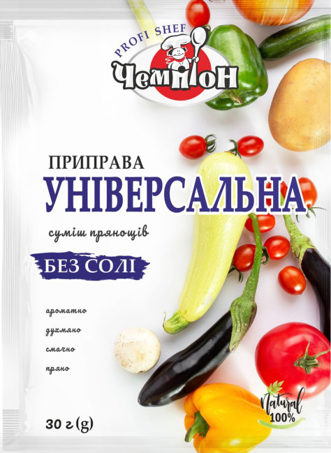 деталь Приправа «Универсальная» (без соли) 30г Чемпіон