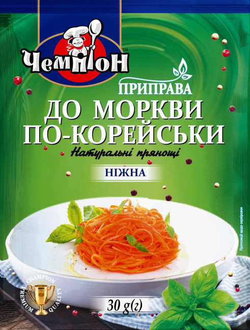 деталь Приправа «Для моркови по-корейски. Нежная» 30г Чемпіон