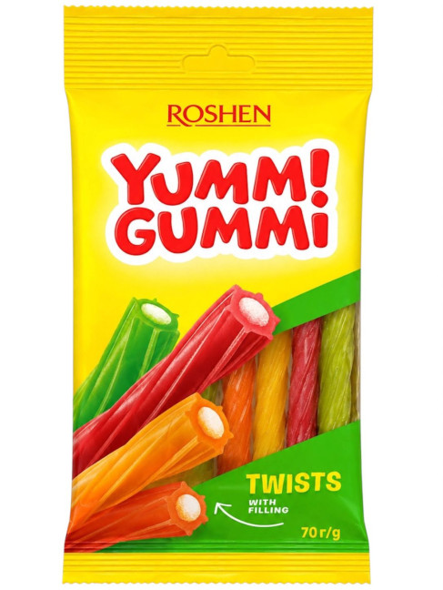 деталь Желе с фруктовой начинкой 70г Roshen
