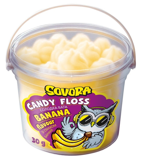 деталь Сахарная вата со вкусом банана 30г SOVORA