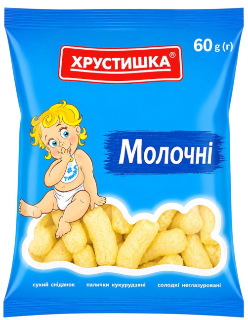 деталь Кукурузные палочки «Молочные» 60г ТМ Хрустишка