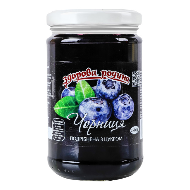 деталь Borůvky drcené s cukrem 350g