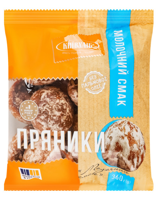 деталь Пряники  молочний смак 360г КиївХлiб