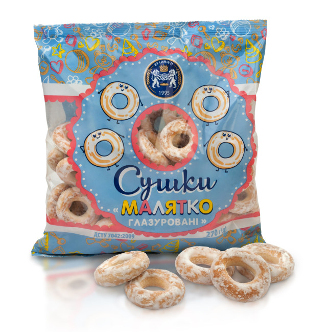 деталь Сушки «Малятко глазуровані» 270 г Кулиничі
