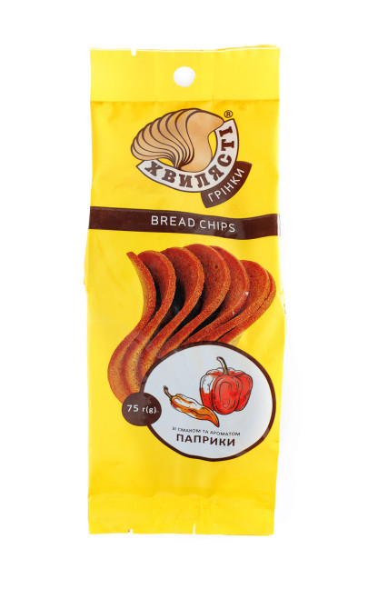 деталь Гренки со вкусом паприки 75г Хвилясті