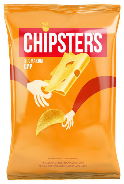деталь Чипсы со вкусом сыра 120г CHIPSTERS