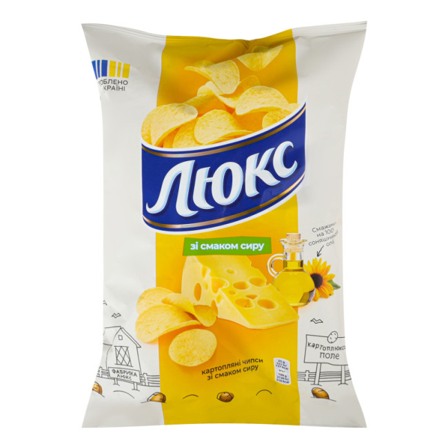 деталь Чипсы со вкусом сыра 125г Люкс