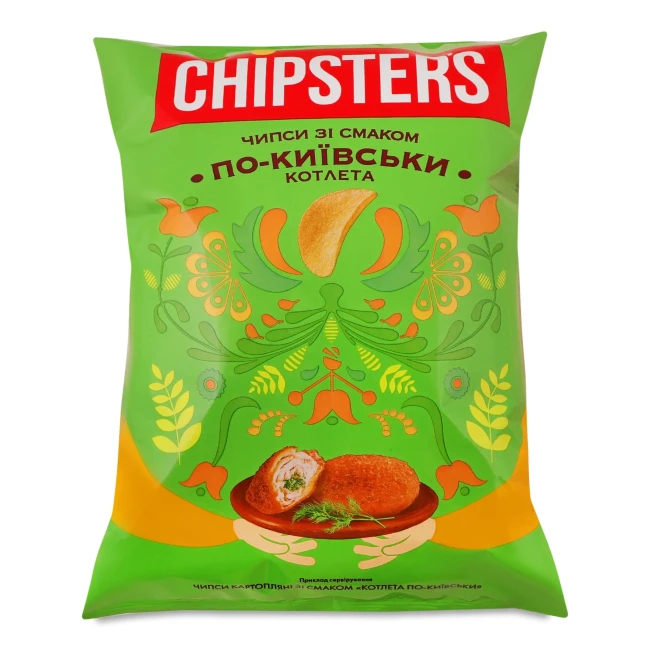 деталь Чипсы со вкусом Киевская котлета 100г CHIPSTERS