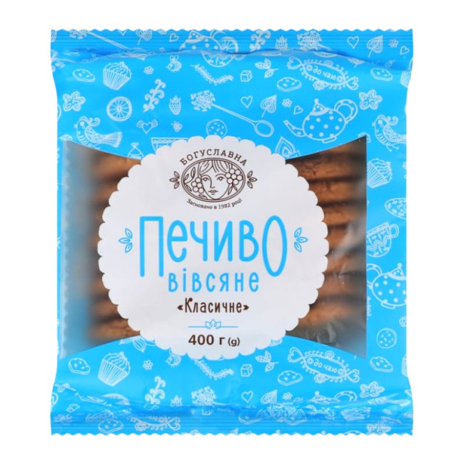 деталь Печенье овсяное классическое 400г Богуславна