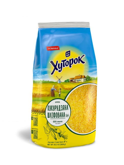 деталь Крупа кукурузная шлифованная 800г Хуторок