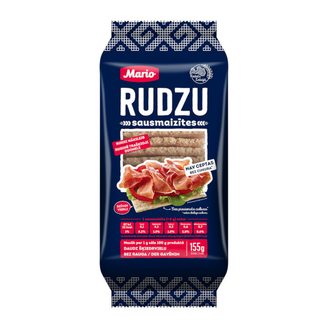 деталь Хлебцы ржаные 155г Mario