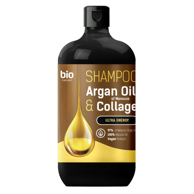 деталь Шампунь для всех типов волос Argan Oil + Collagen 946мл Bio Naturell