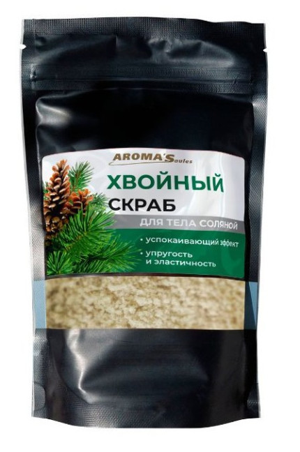 деталь Соляной скраб Хвойный 400г Aroma Saules