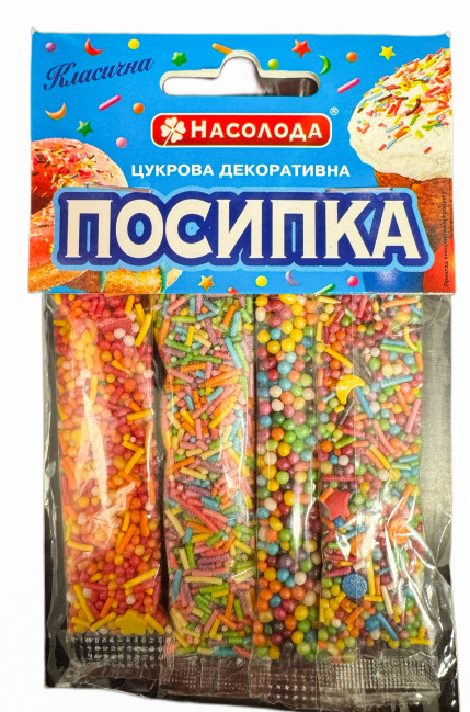деталь Кондитерская посыпка, микс 24г 4шт Насолода