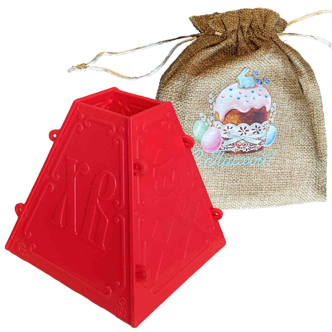 деталь Форма для творожной пасхи в мешочке 11,5×12×12см