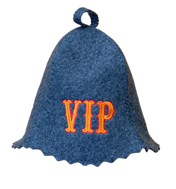 деталь Шапка для бани (сауны) VIP серая 100%