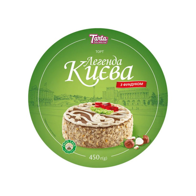 деталь Торт Легенда Киева с фундуком 450г Tarta