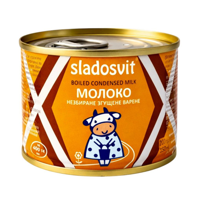деталь Варёное сгущённое молоко 8,5% 200г Sladosvit